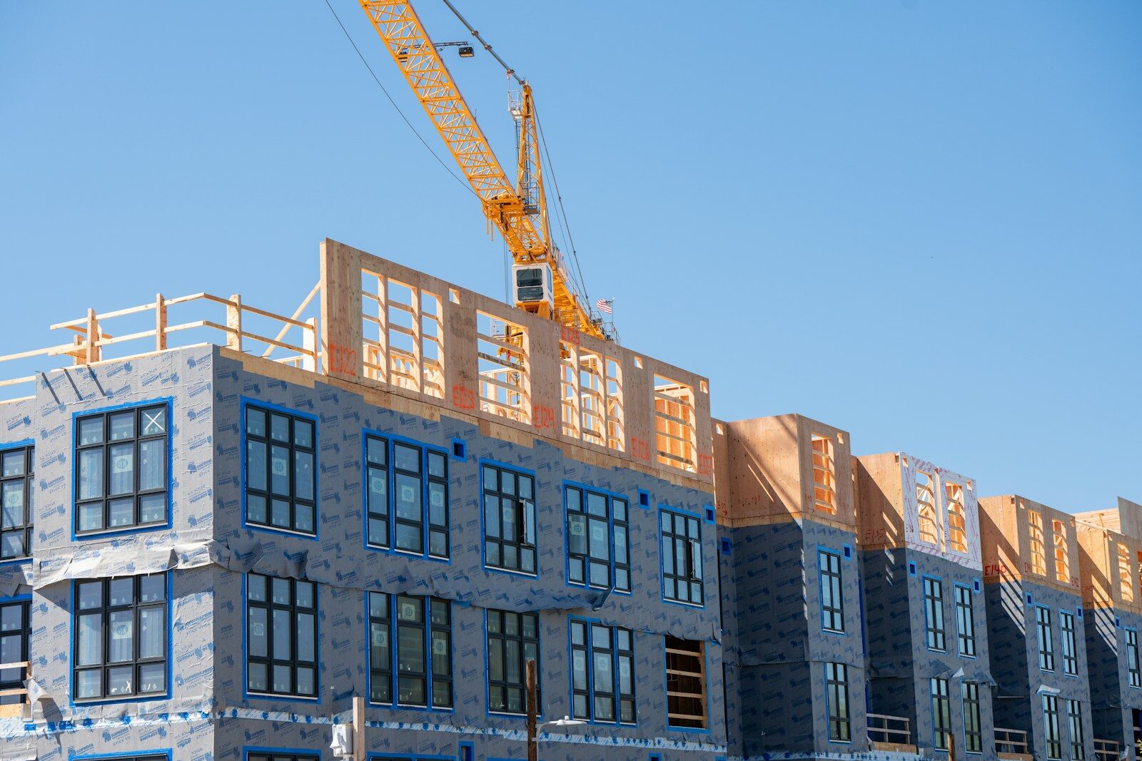Construction of a building in progress